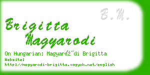 brigitta magyarodi business card